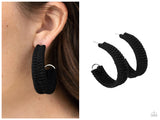 Rural Guru - Black Hoop Earring