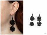 Celestial Collision - Black Earring