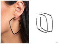 Brazen Beauty - Black Hoop Earring