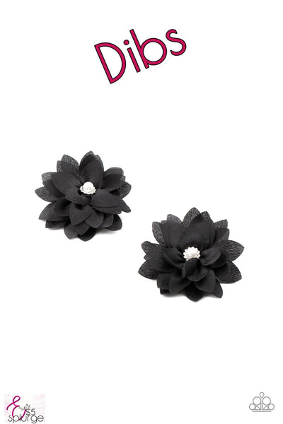 Things That Go BLOOM! - Black Hair Clip