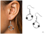 Double The Bubble - Black Earring