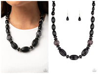 After Party Posh - Black Necklace