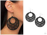 Instant Incandescence - Black Earring