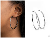 By Popular Vote - Black Hoop Earring