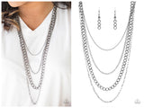 Metro Metal - Black Necklace