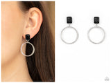 Prismatic Perfection - Black Post Earring