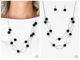 Best of Both POSH-ible Worlds - Black Necklace