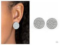 Radiant Ripples - Black Post Earring