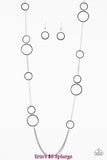 Hoop and Hoppin - Black Necklace