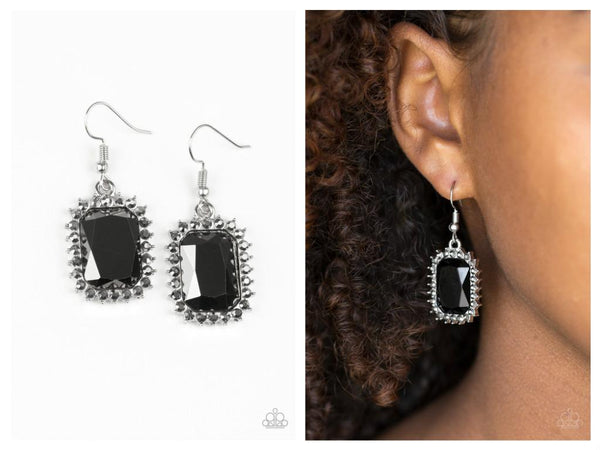 Downtown Dapper - Black Earring