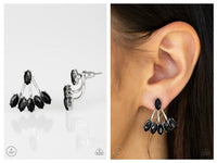 Chicly Carnivalesque - Black Post Earring