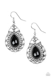 Flirty Finesse - Black Earring