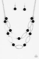 Best of Both POSH-ible Worlds - Black Necklace