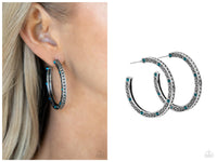 Richly Royal - Blue Hoop Earring