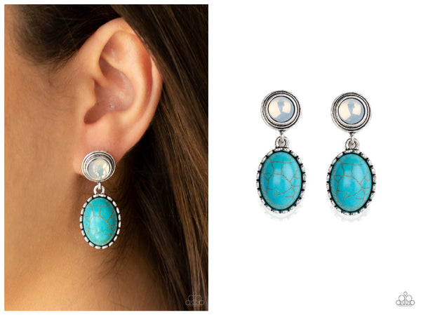 Western Oasis - Blue Post Earring