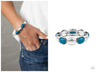 Decadently Dewy - Blue Bracelet