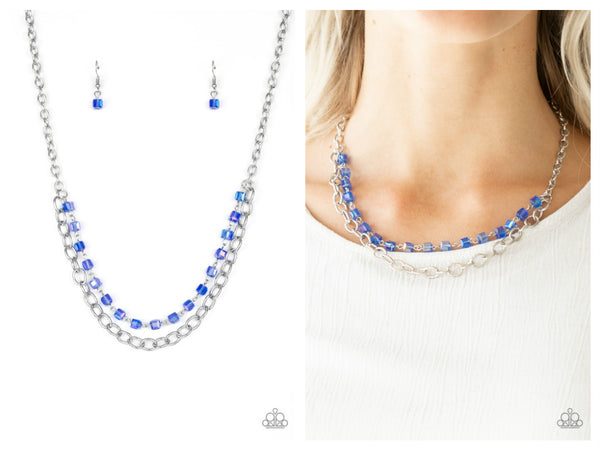 Block Party Princess - Blue Necklace