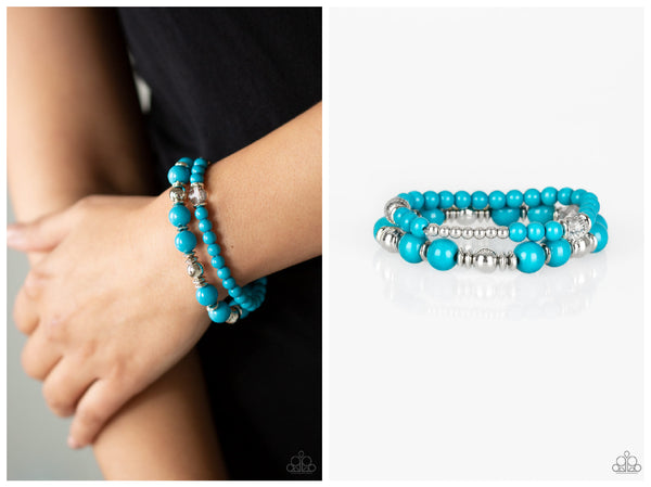 Colorful Collisions - Blue Bracelet