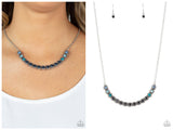 Throwing SHADES - Blue Necklace