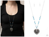 Doting Devotion - Blue Necklace