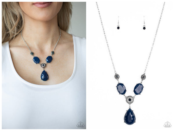 Breathtaking Brilliance - Blue Necklace