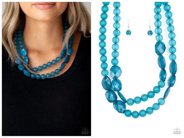 Arctic Art - Blue Necklace