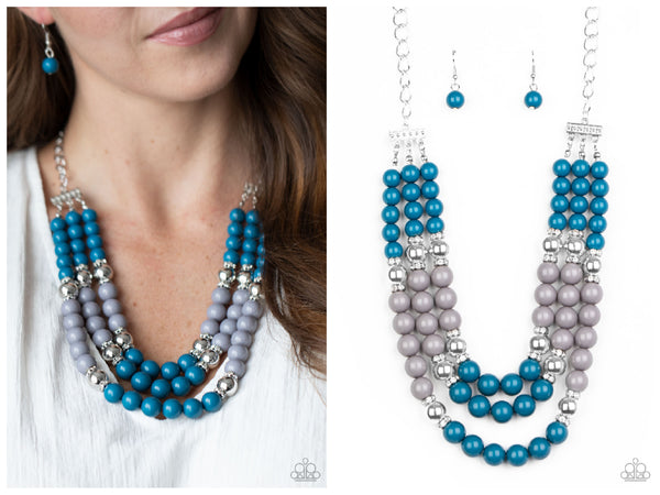 BEAD Your Own Drum - Blue Necklace