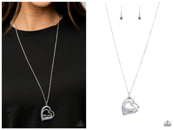 A Mothers Heart - Blue Necklace