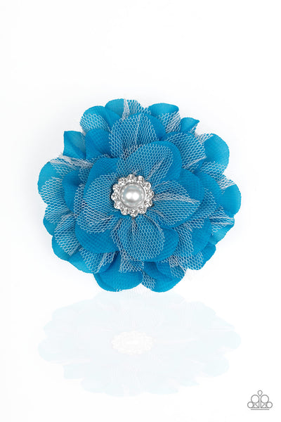 Bayou Blooms - Blue Hair Clip