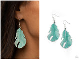 Heads QUILL Roll - Blue Earring