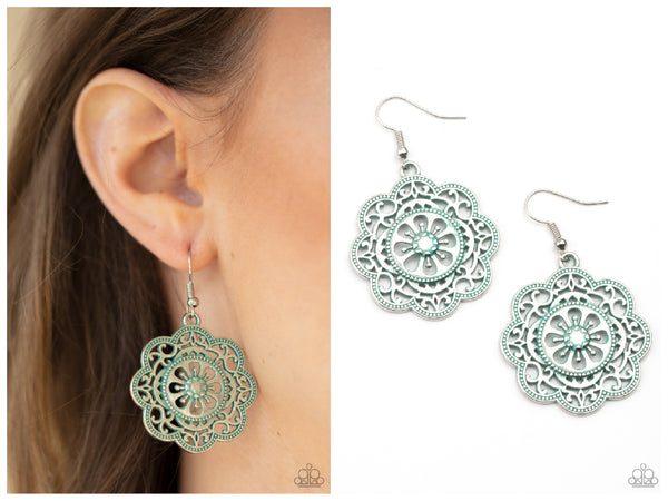 Western Mandalas - Blue Earring