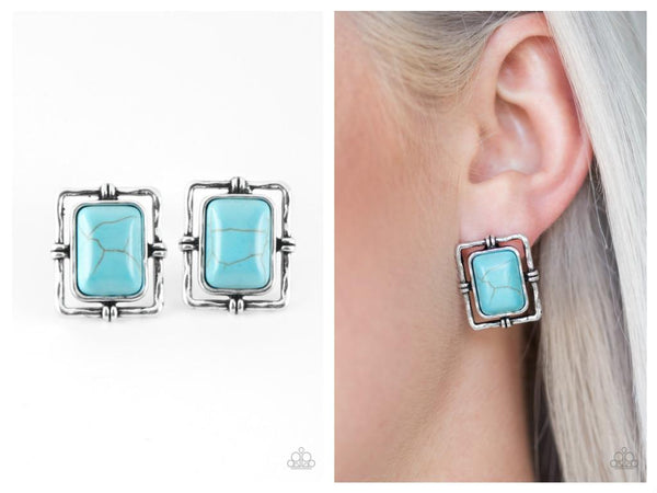 Center STAGECOACH - Blue Post Earring