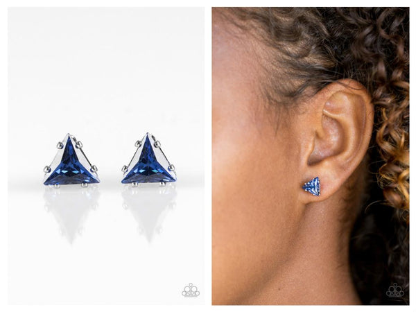 Prismatic Shine - Blue Post Earring