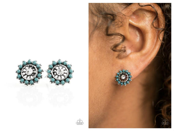 Dreamy Dahlia - Blue Post Earring