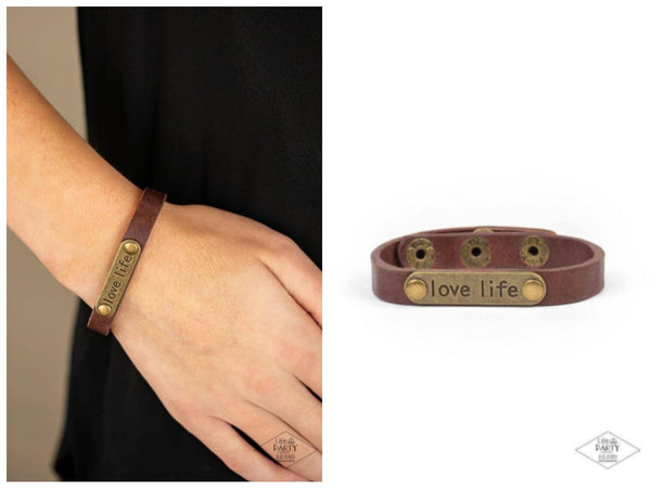 Love Life - Brass Bracelet