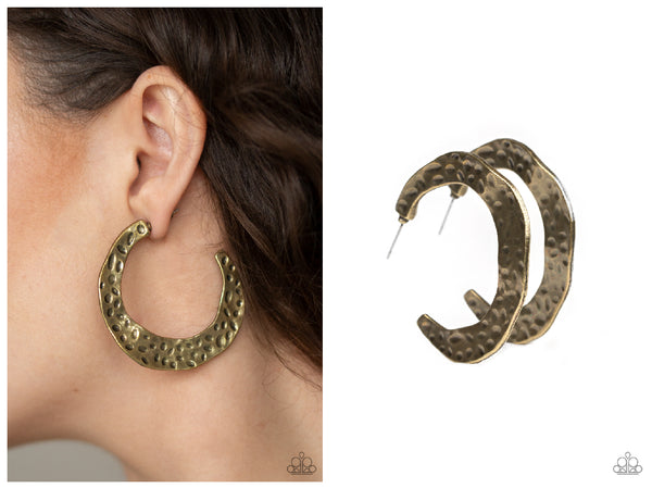 The HOOP Up - Brass Hoop Earring