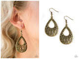 Alpha Amazon - Brass Earring