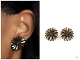 Daisy Dilemma - Brass Post Earring