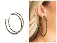 CHAINge Is Coming - Brass Hoop Earring