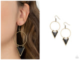 Sahara Shark - Brass Earring