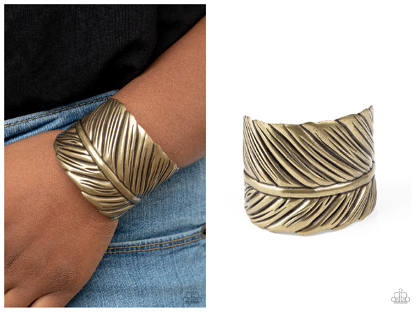 Where Theres a QUILL, Theres a Way - Brass Bracelet