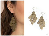 Loud and Leafy - Brass Earring