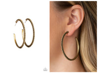 Totally On Trend - Brass Hoop Earring