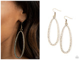Dazzling Decorum - Brass Earring