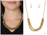 May The FIERCE Be With You - Brass Necklace