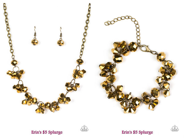 Brass Necklace & Bracelet Set