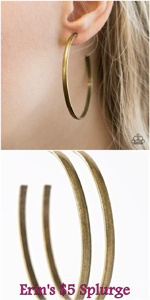 Casually Chic - Brass Hoop Earring