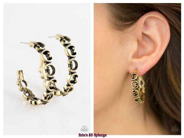 A Big Flirt - Brass Hoop Earring