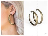 Jungle To Jungle - Brass Hoop Earring