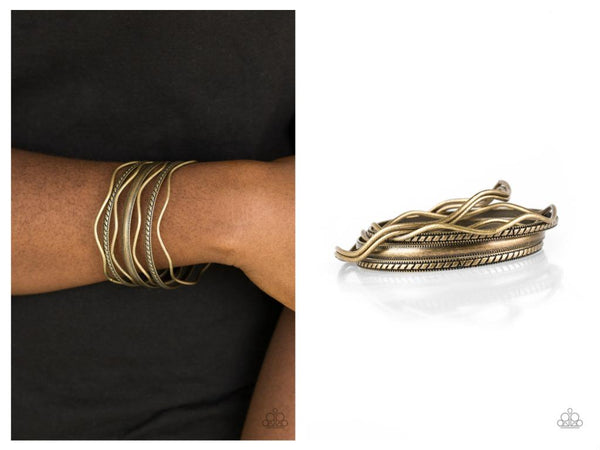 Zesty Zimbabwe - Brass Bracelet